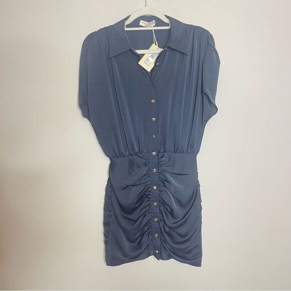 $495 NEW Ramy Brook Violet Dress-in Navy NWT - Picture 2 of 11